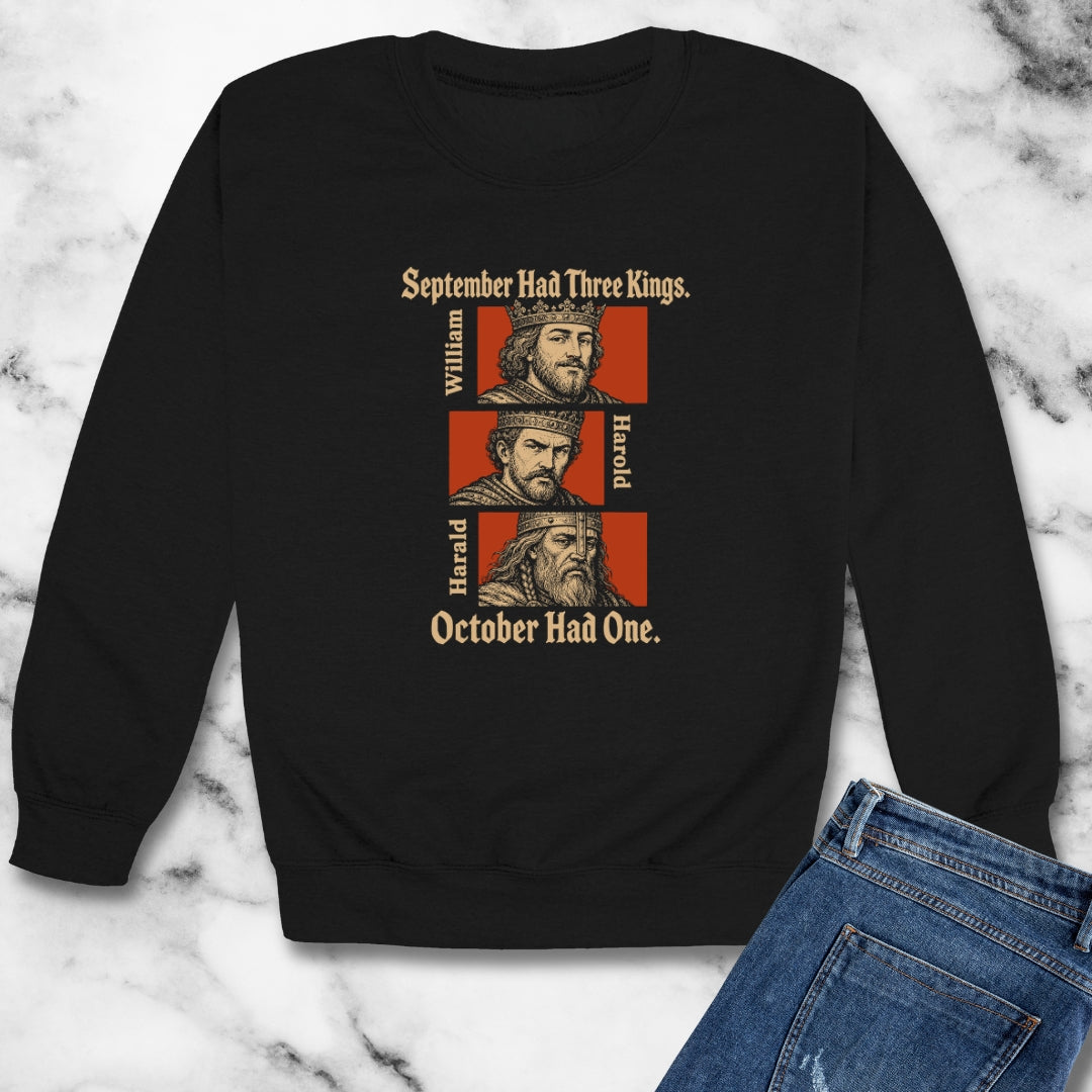 1066 October Had Only 1 King Unisex Heavy Crewneck Sweatshirt