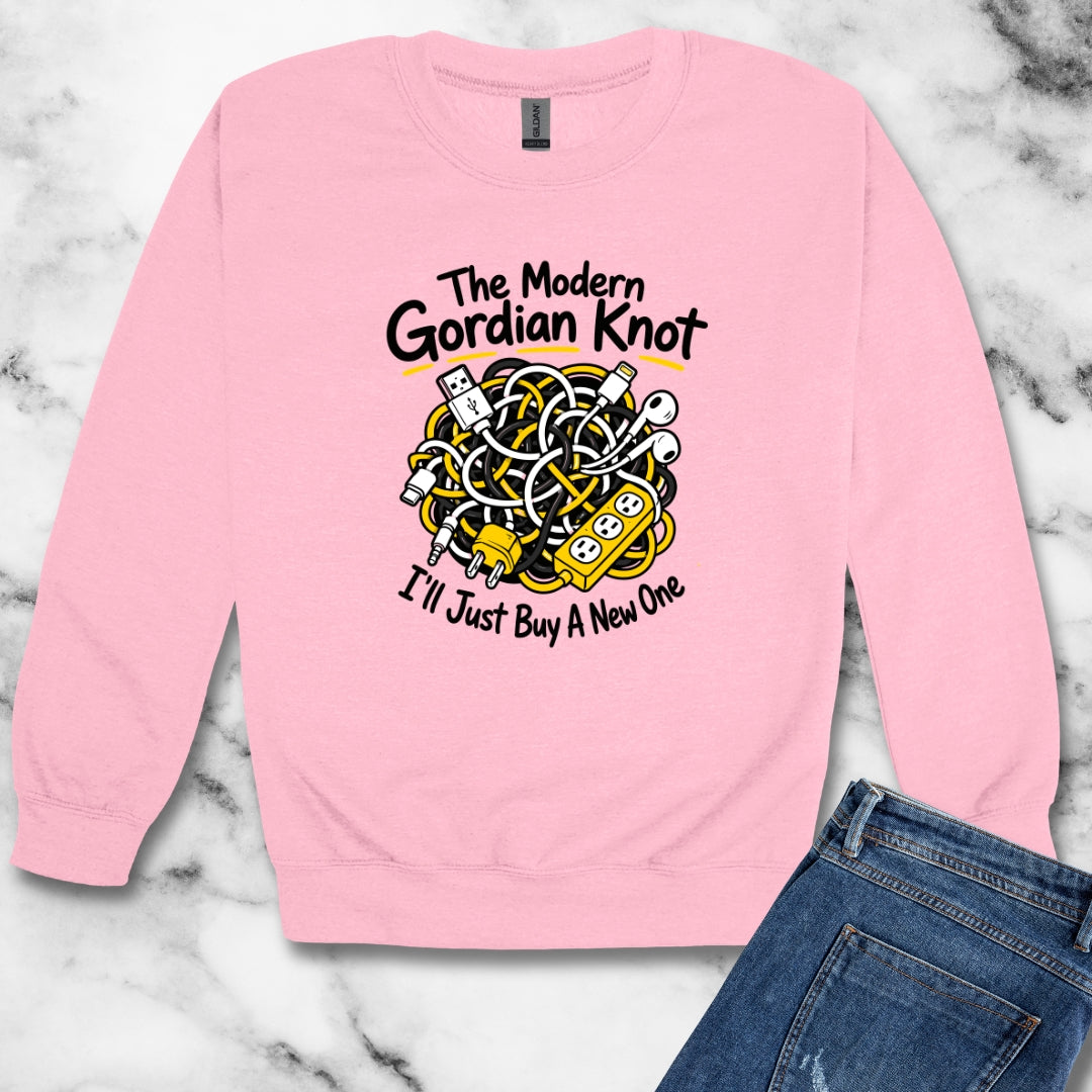 Modern Gordian Knot Unisex Heavy Crewneck Sweatshirt