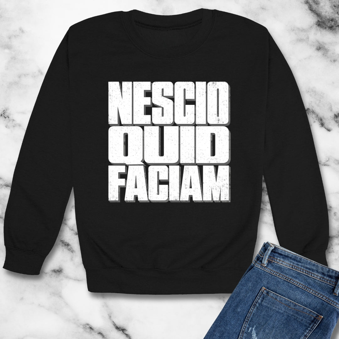 NESCIO QUID FACIAM Unisex Heavy Crewneck Sweatshirt