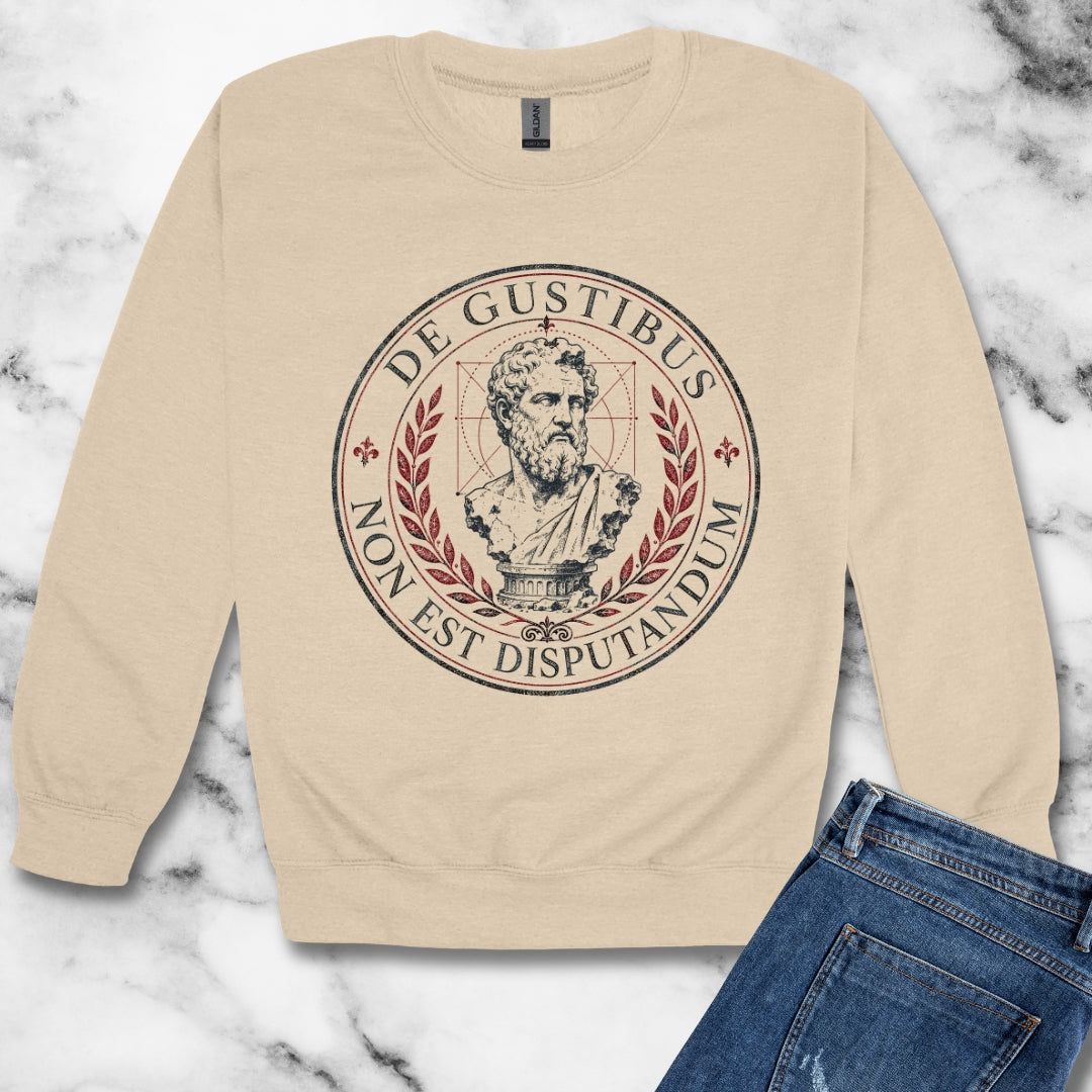 De Gustibus Non Est Disputandum Matters of Taste Unisex Heavy Crewneck Sweatshirt