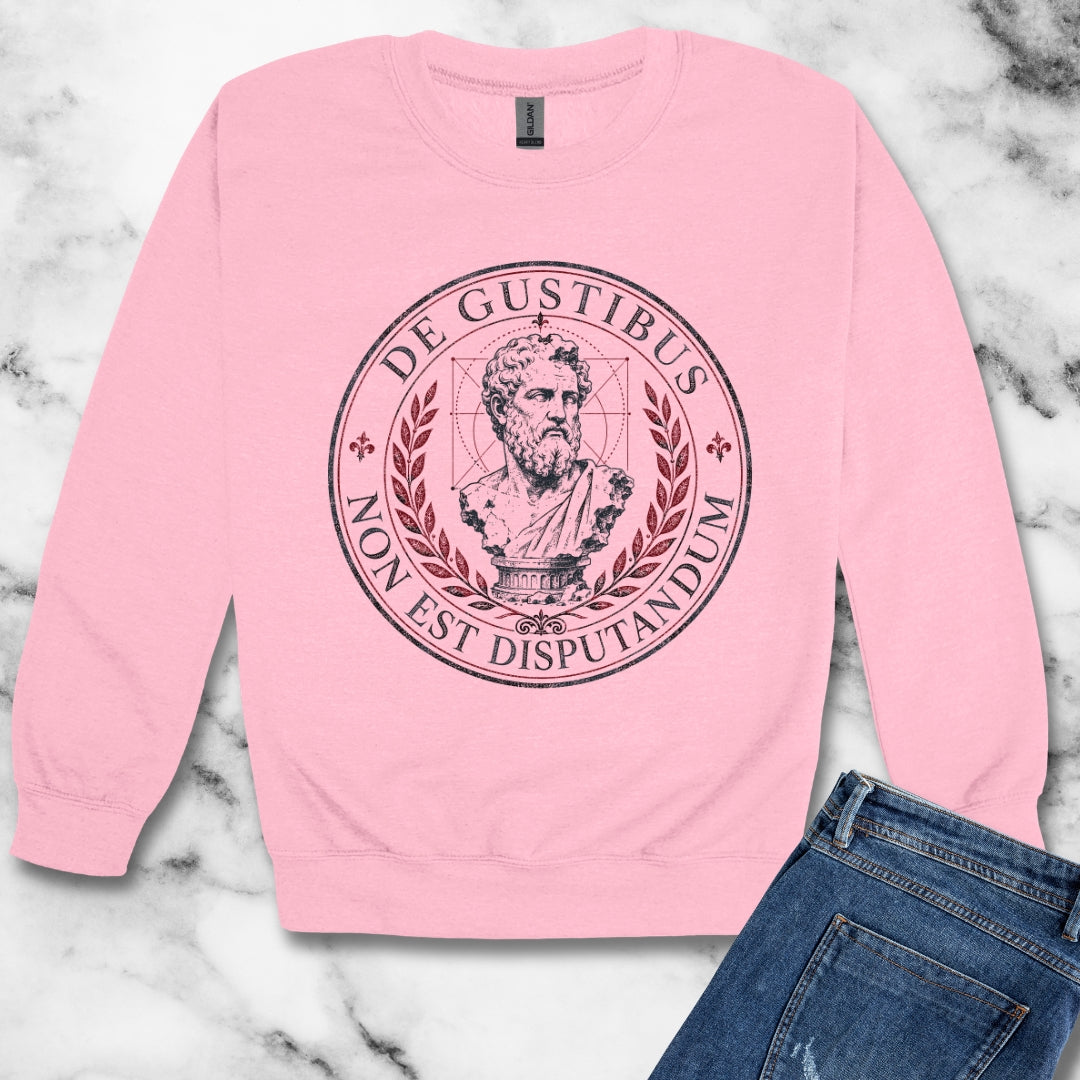 De Gustibus Non Est Disputandum Matters of Taste Unisex Heavy Crewneck Sweatshirt