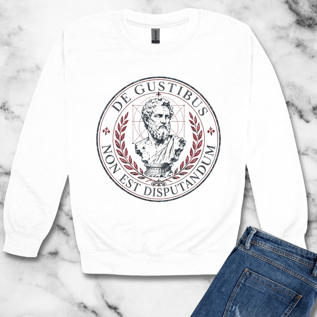 De Gustibus Non Est Disputandum Matters of Taste Unisex Heavy Crewneck Sweatshirt