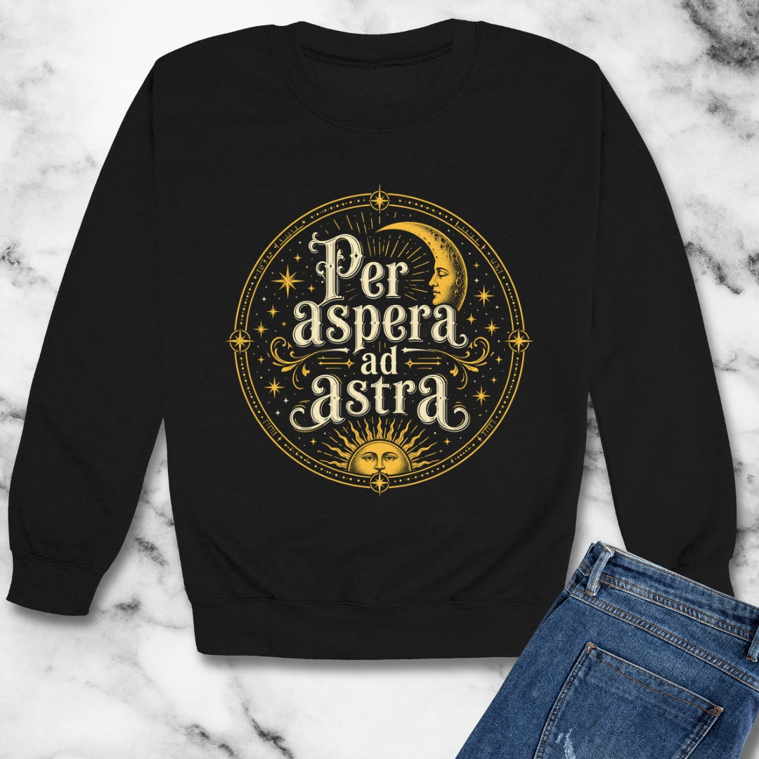 Per Aspera Ad Astra Unisex Heavy Crewneck Sweatshirt