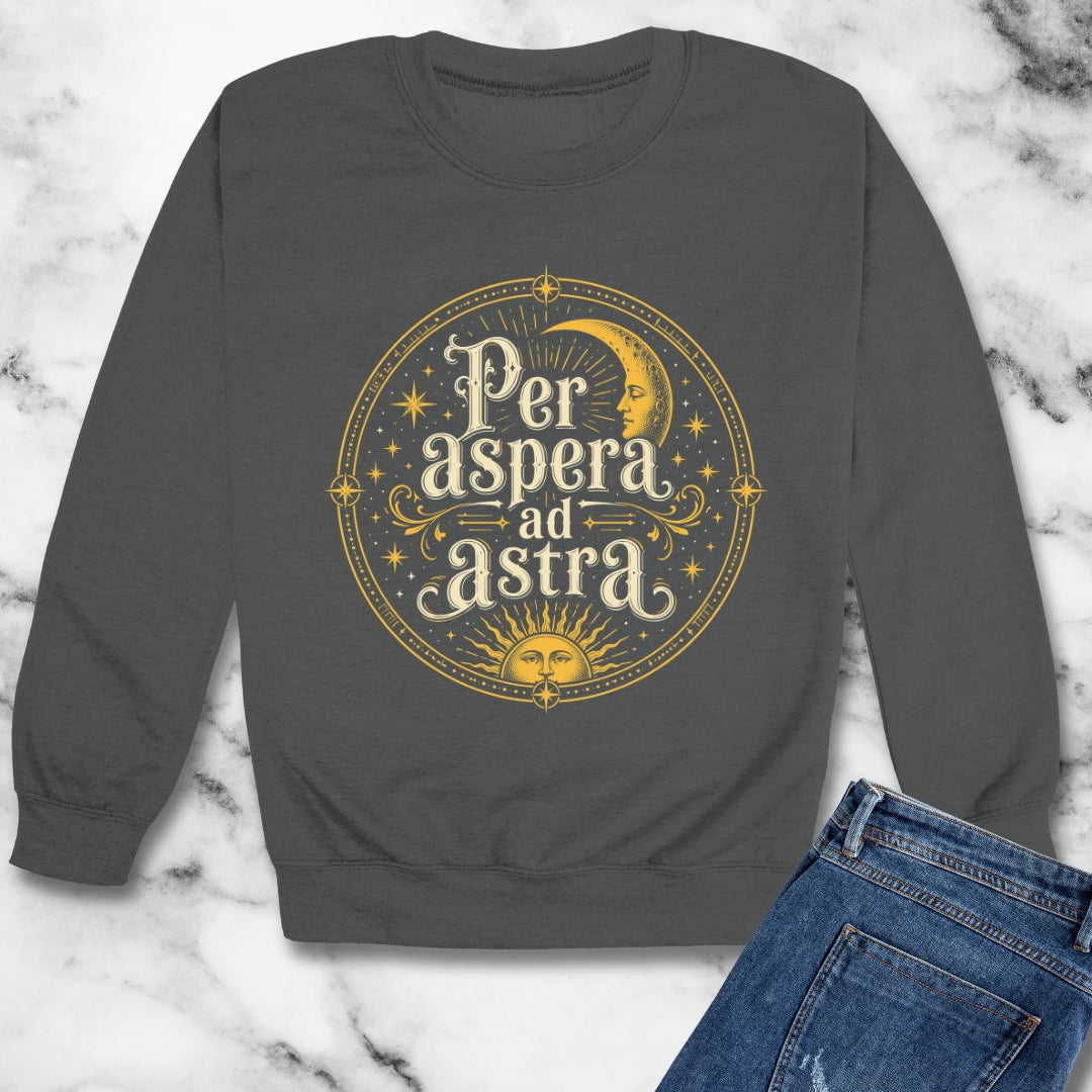 Per Aspera Ad Astra Unisex Heavy Crewneck Sweatshirt