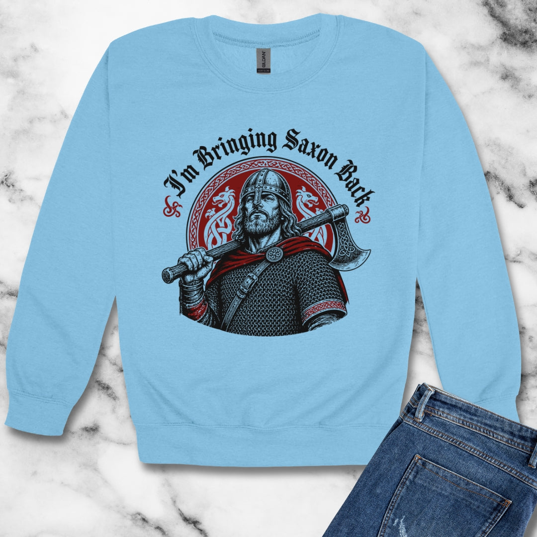 I'm Bringing Saxon Back Unisex Heavy Crewneck Sweatshirt