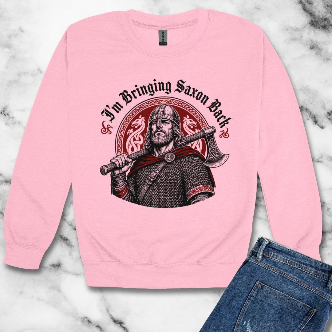 I'm Bringing Saxon Back Unisex Heavy Crewneck Sweatshirt