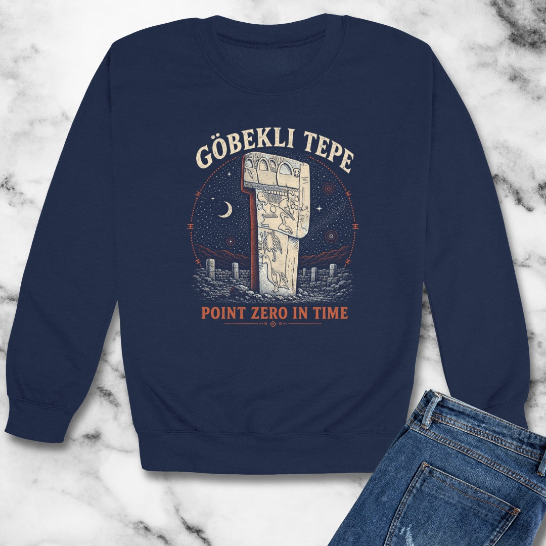 GÖBEKLI TEPE Night Sky Unisex Heavy Crewneck Sweatshirt