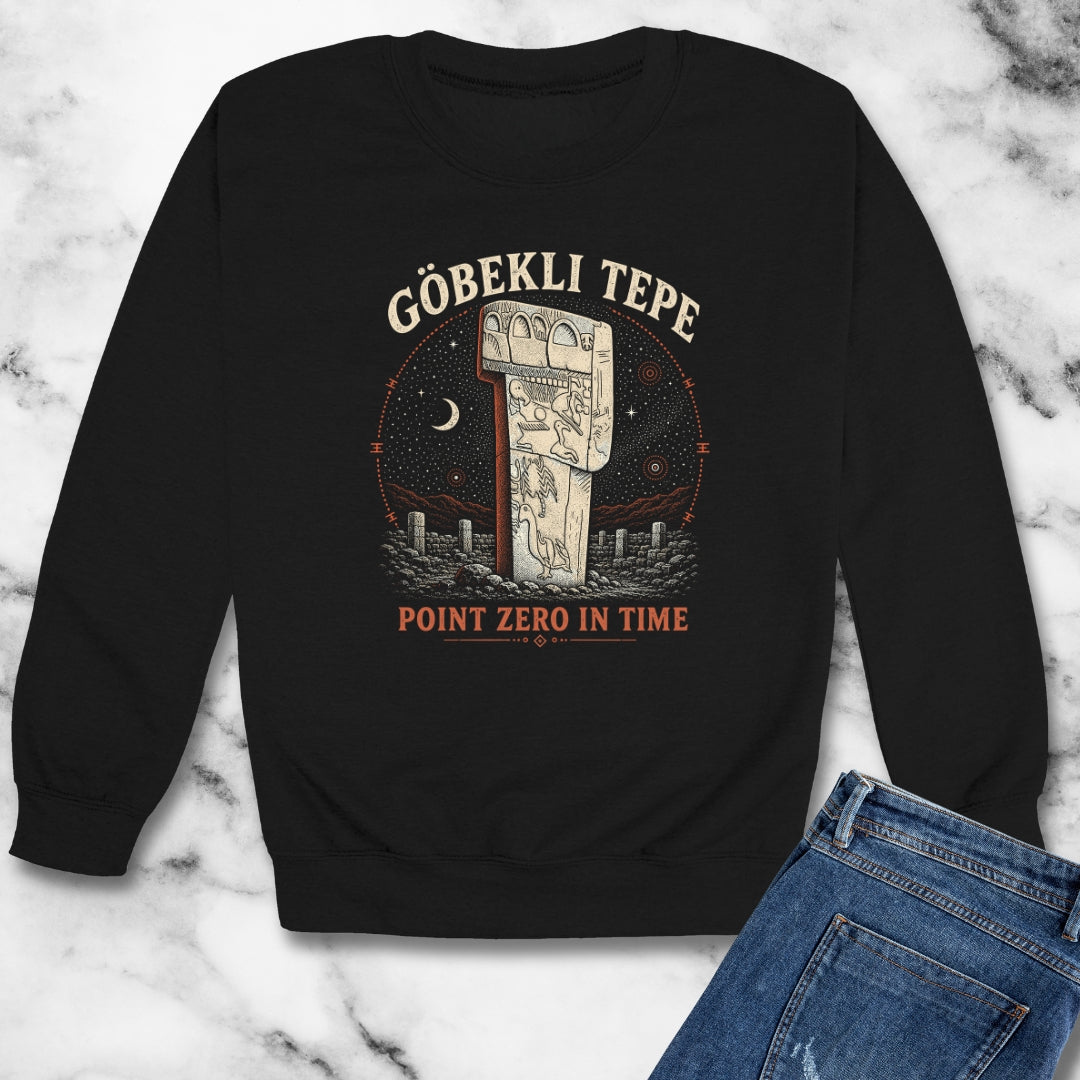 GÖBEKLI TEPE Night Sky Unisex Heavy Crewneck Sweatshirt