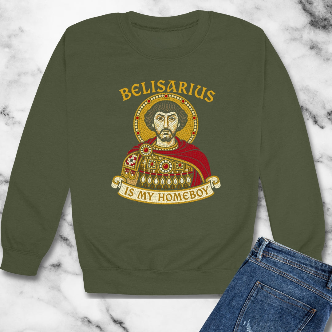 Belisarius is My Homeboy Mosaic Unisex Heavy Crewneck Sweatshirt