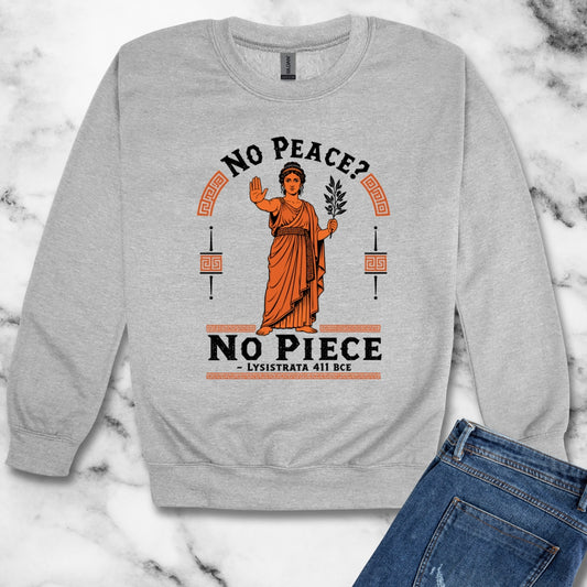 No Peace Lysistrata Strike Unisex Heavy Crewneck Sweatshirt