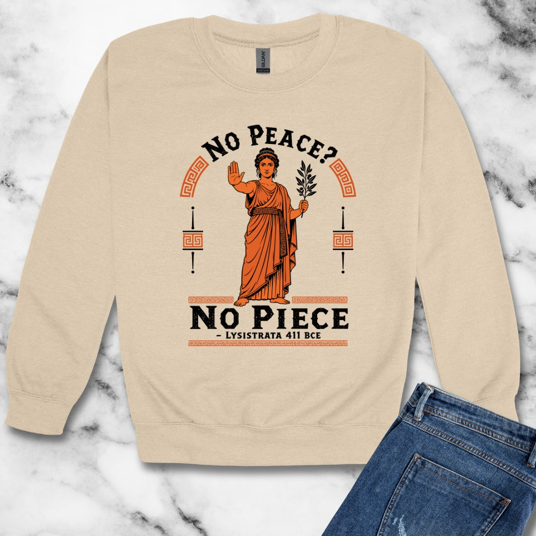 No Peace Lysistrata Strike Unisex Heavy Crewneck Sweatshirt