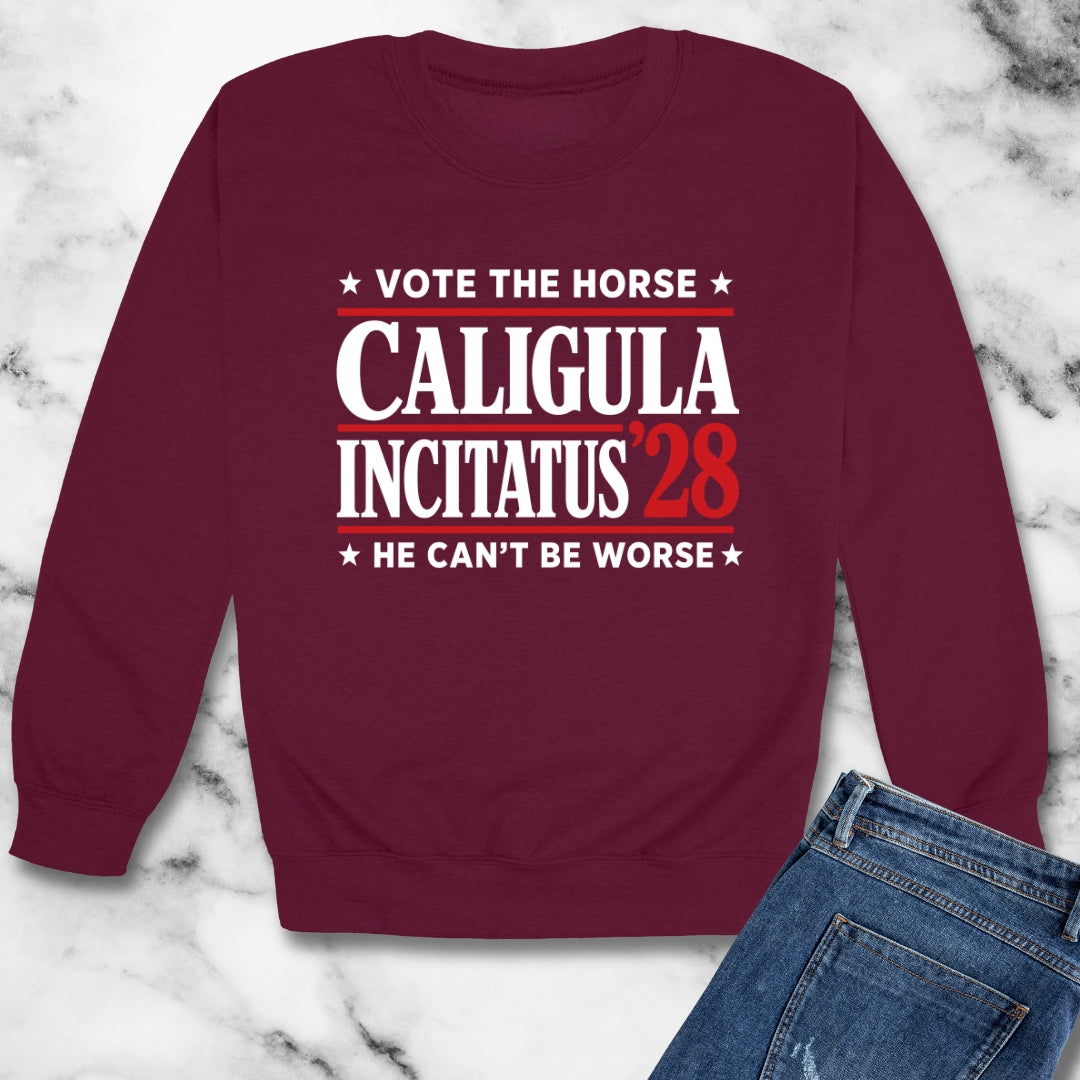Caligula Incitatus Vote the Horse Unisex Heavy Crewneck Sweatshirt