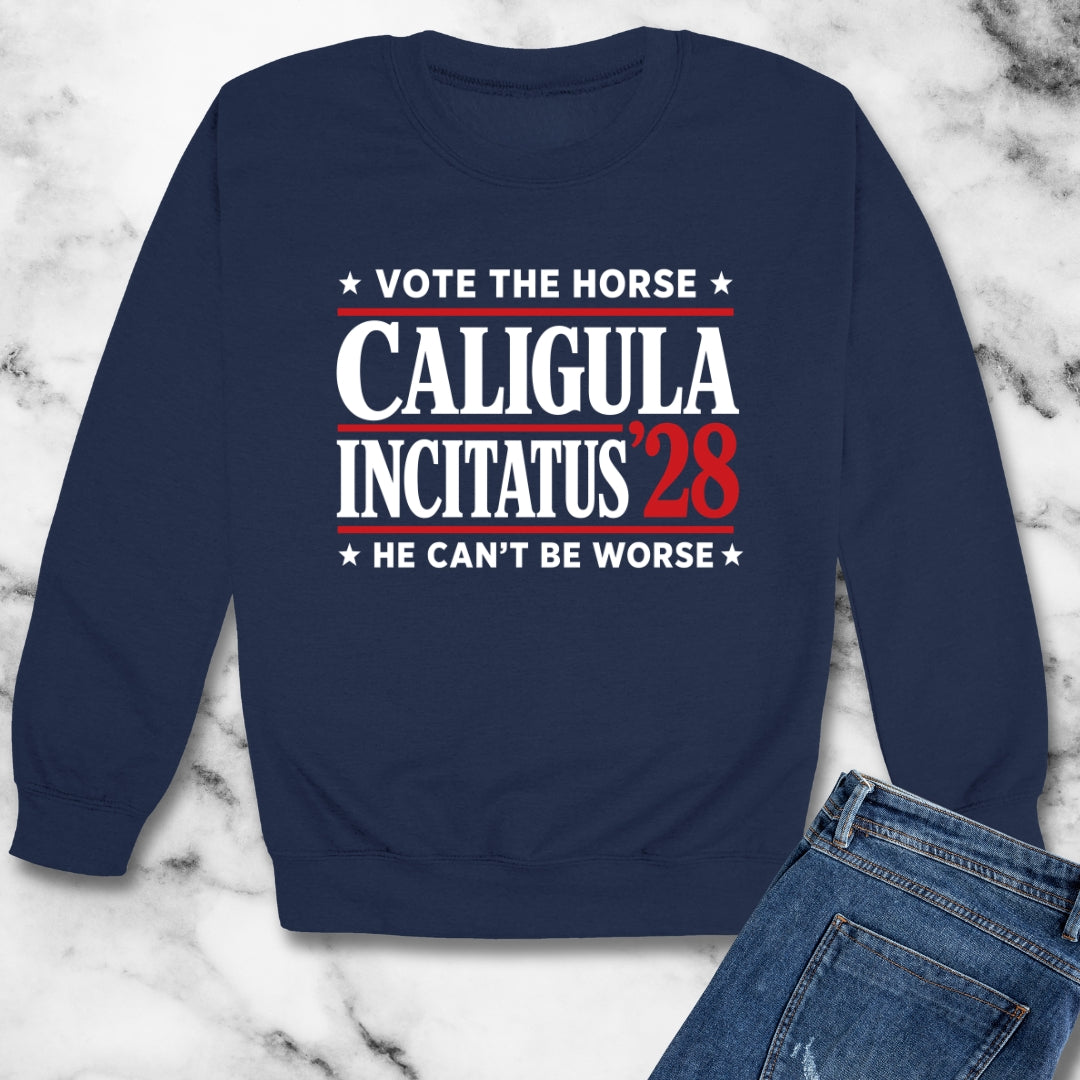 Caligula Incitatus Vote the Horse Unisex Heavy Crewneck Sweatshirt
