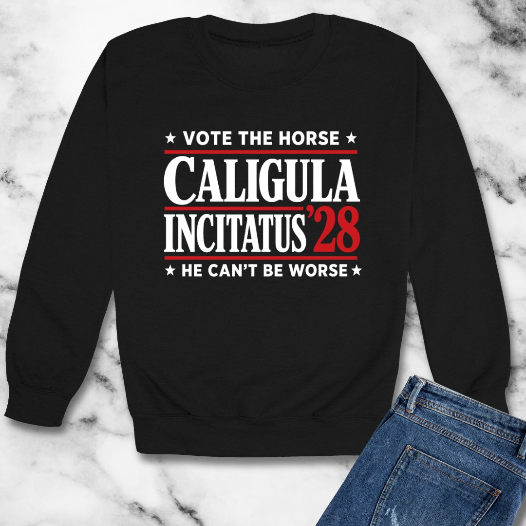 Caligula Incitatus Vote the Horse Unisex Heavy Crewneck Sweatshirt