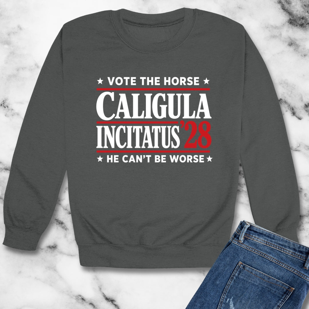 Caligula Incitatus Vote the Horse Unisex Heavy Crewneck Sweatshirt