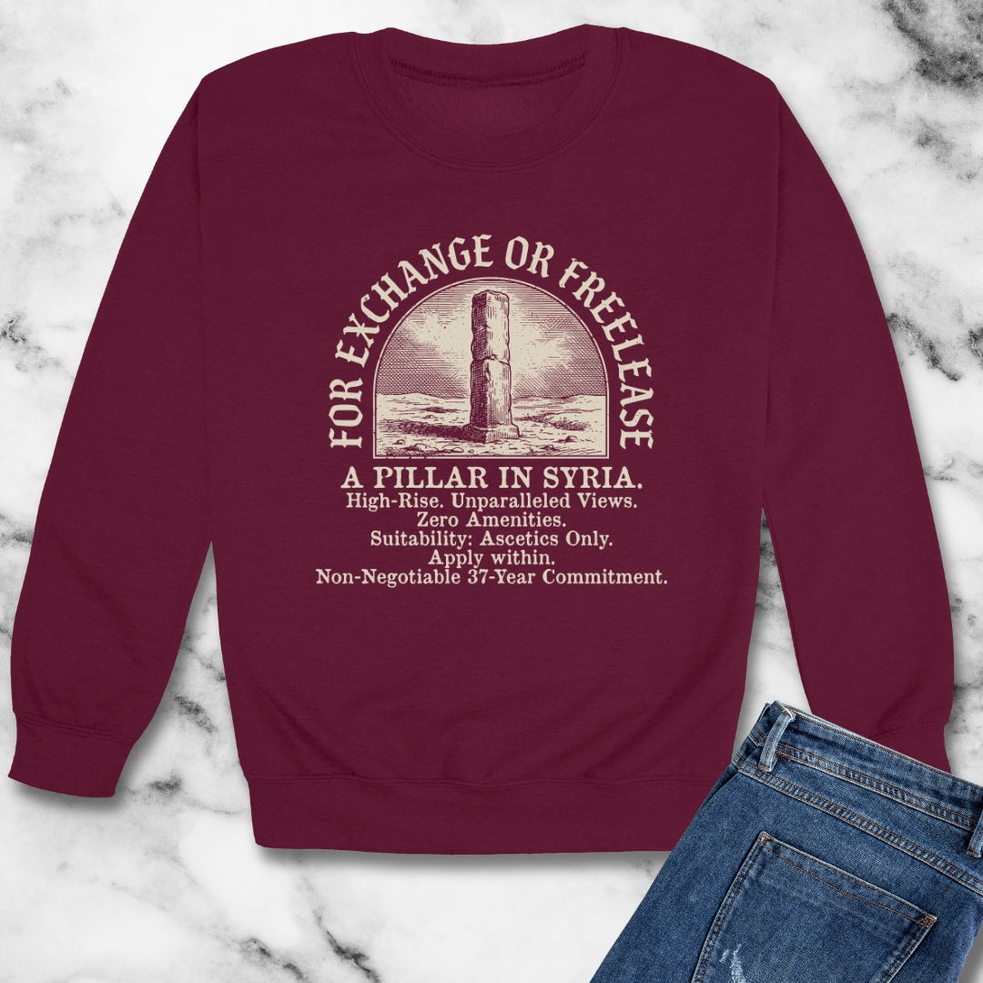 Saint Simeon Stylites Real Estate Listing Unisex Heavy Crewneck Sweatshirt
