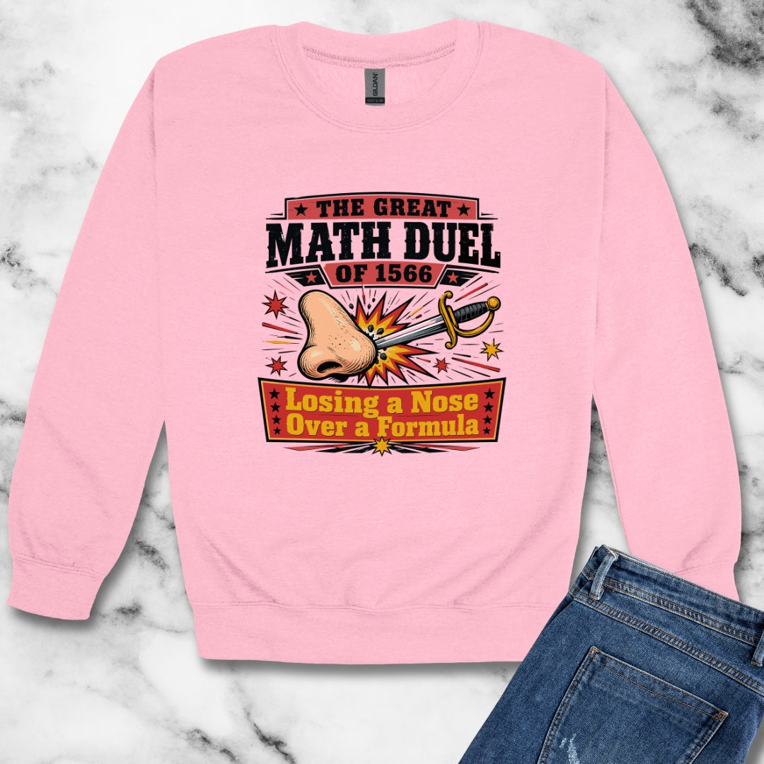 Tycho Brahe Nose Math Duel Unisex Heavy Crewneck Sweatshirt