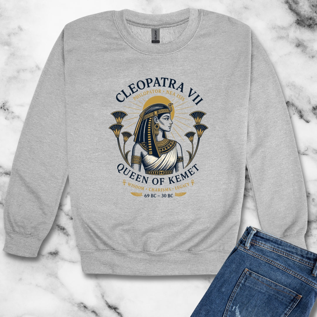 Cleopatra Queen of Kemet Unisex Heavy Crewneck Sweatshirt
