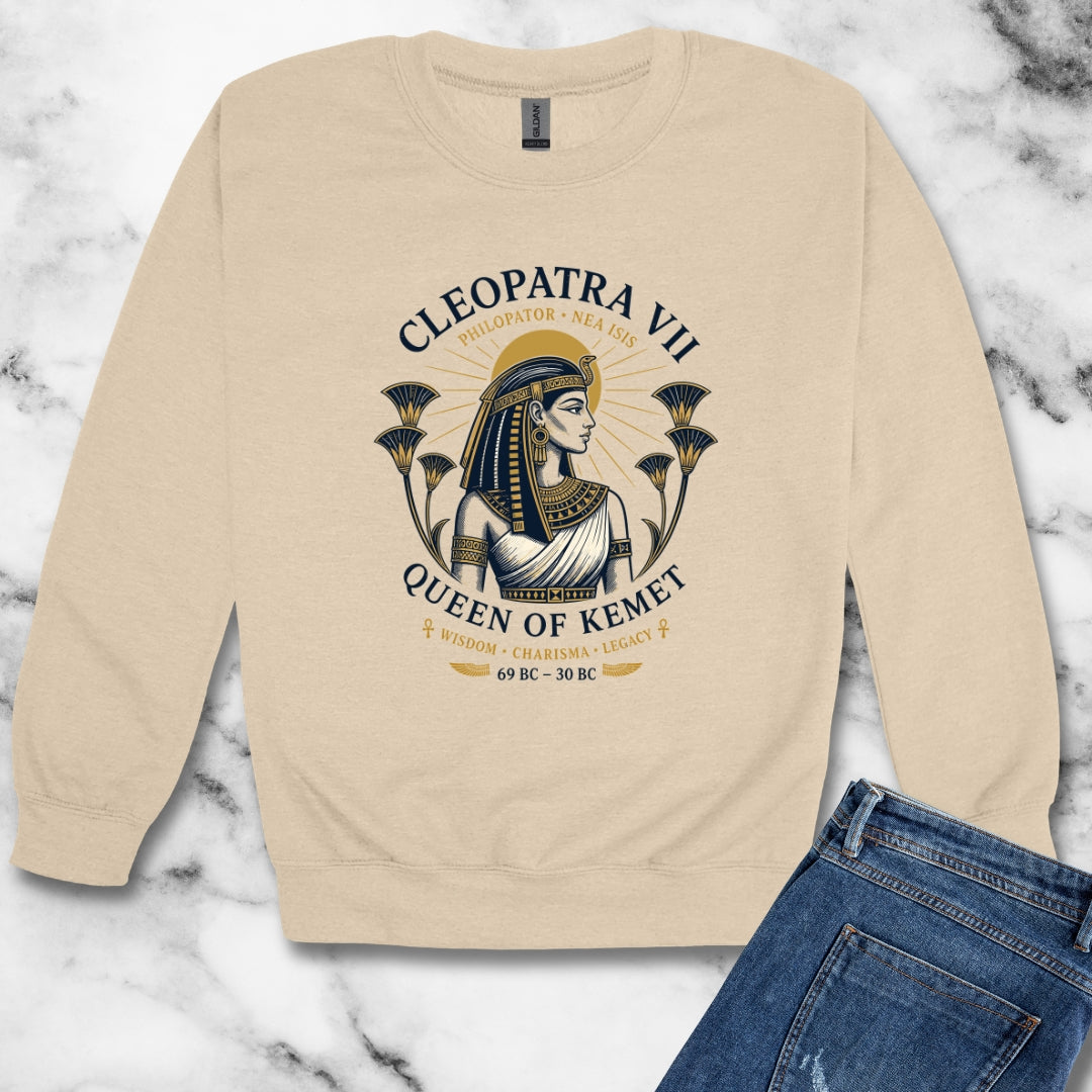 Cleopatra Queen of Kemet Unisex Heavy Crewneck Sweatshirt