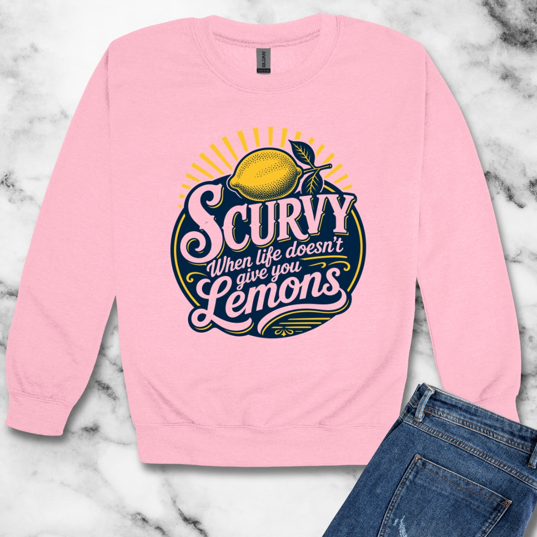 Scurvy Lemons Unisex Heavy Crewneck Sweatshirt