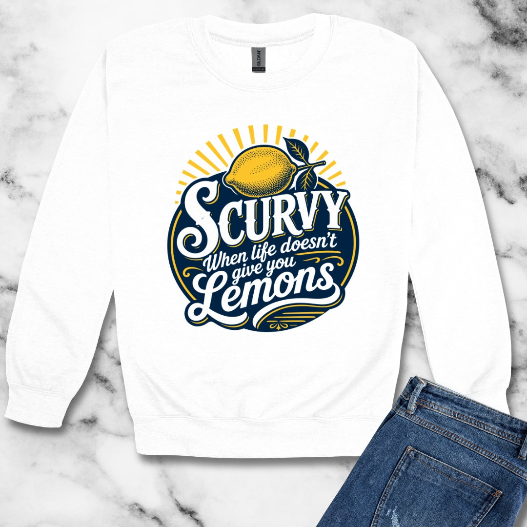 Scurvy Lemons Unisex Heavy Crewneck Sweatshirt