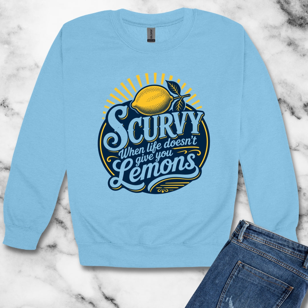 Scurvy Lemons Unisex Heavy Crewneck Sweatshirt