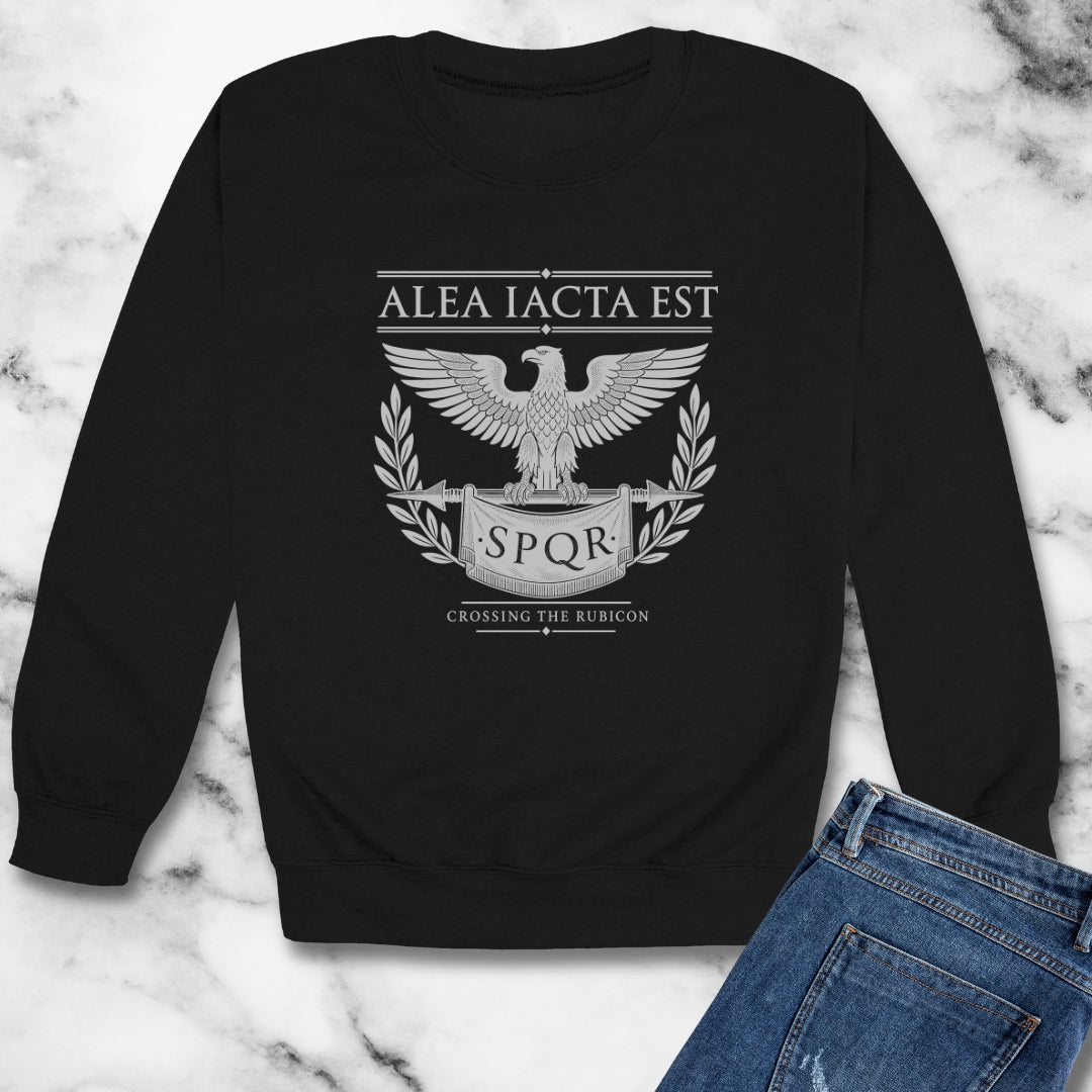 Alea Iacta Est Crossing Rubicon Unisex Heavy Crewneck Sweatshirt