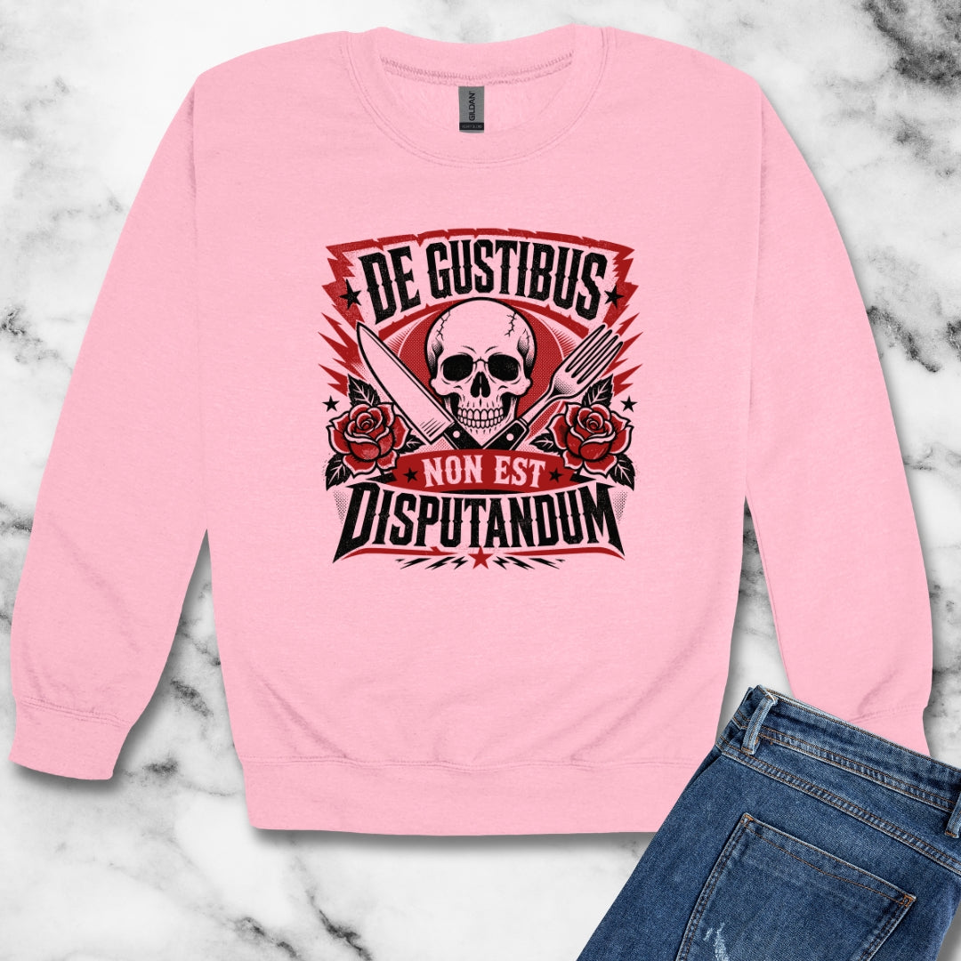 De Gustibus Non Est Disputandum Matters of Taste Unisex Heavy Crewneck Sweatshirt