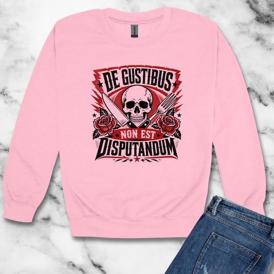 De Gustibus Non Est Disputandum Matters of Taste Unisex Heavy Crewneck Sweatshirt