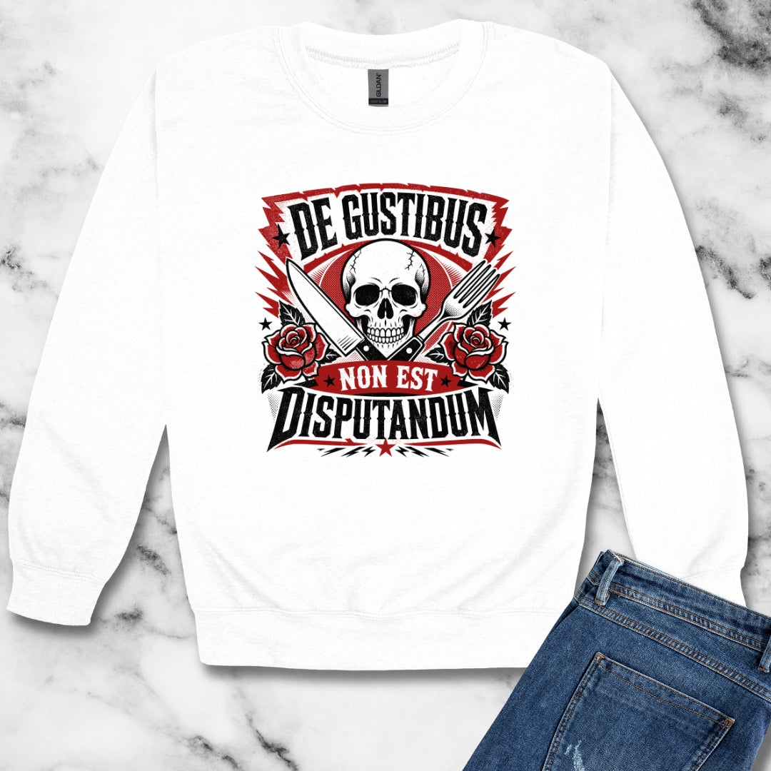 De Gustibus Non Est Disputandum Matters of Taste Unisex Heavy Crewneck Sweatshirt