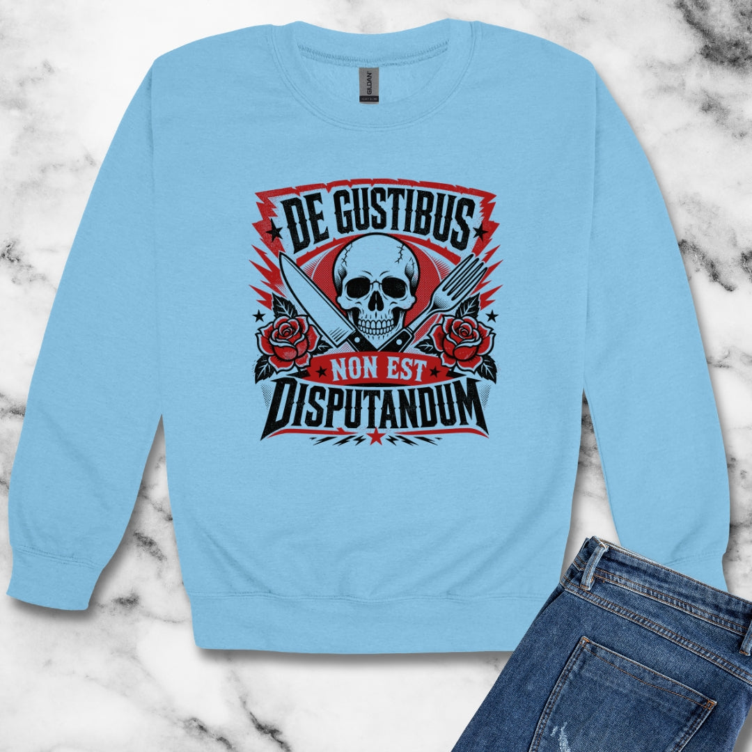 De Gustibus Non Est Disputandum Matters of Taste Unisex Heavy Crewneck Sweatshirt