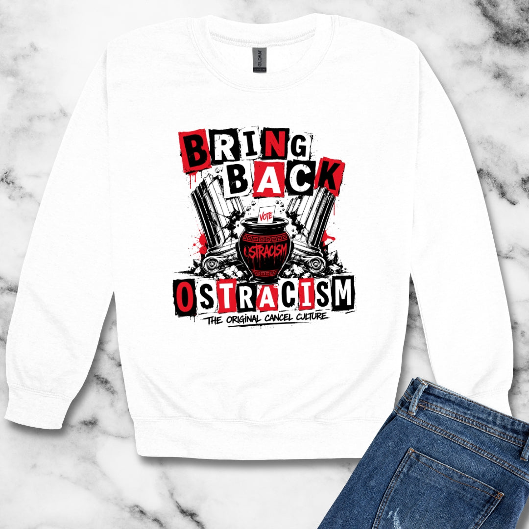 Bring Back Ostracism Punk Aesthetic Unisex Heavy Crewneck Sweatshirt