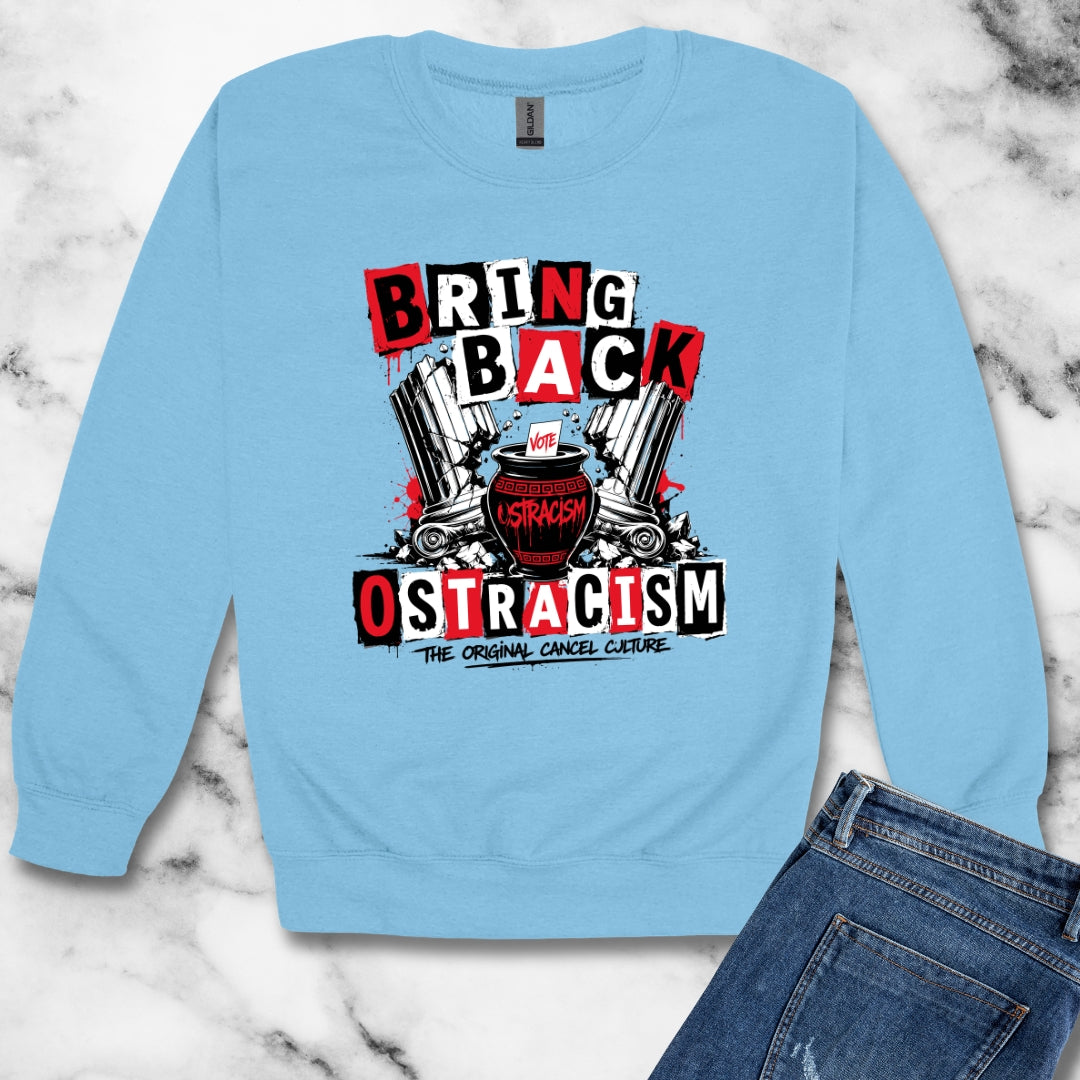 Bring Back Ostracism Punk Aesthetic Unisex Heavy Crewneck Sweatshirt