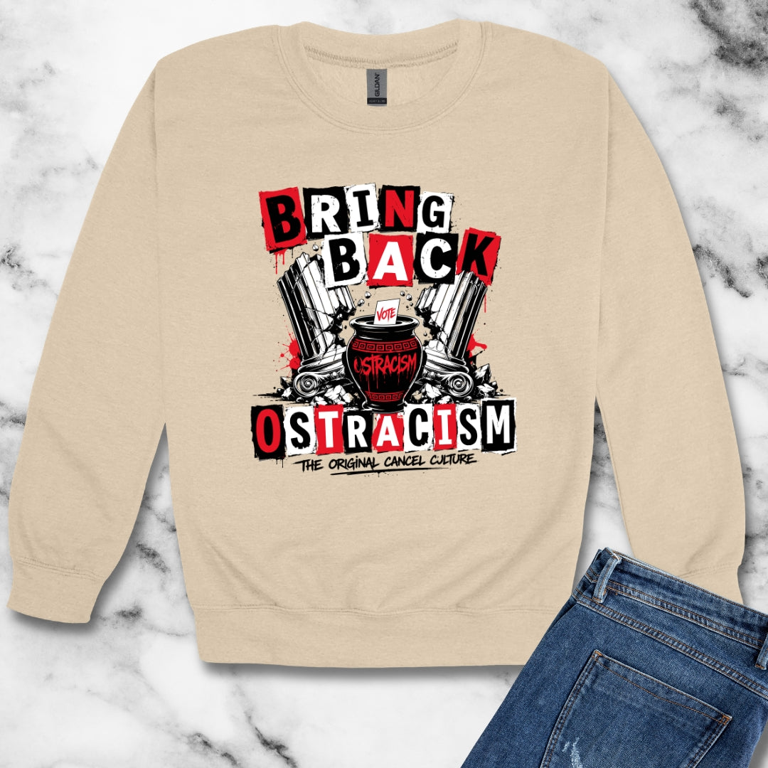 Bring Back Ostracism Punk Aesthetic Unisex Heavy Crewneck Sweatshirt