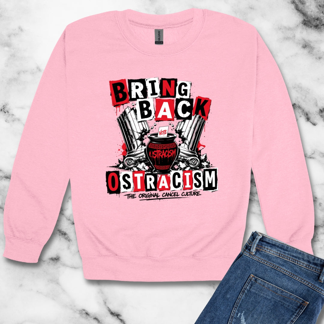 Bring Back Ostracism Punk Aesthetic Unisex Heavy Crewneck Sweatshirt