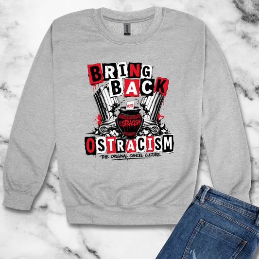 Bring Back Ostracism Punk Aesthetic Unisex Heavy Crewneck Sweatshirt