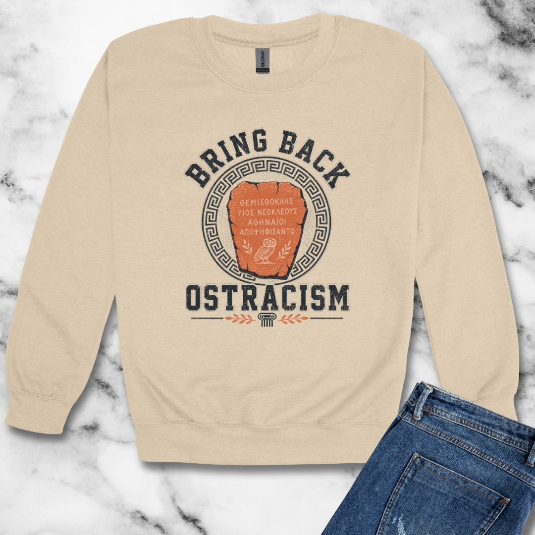 Bring Back Ostracism Ancient Athens Unisex Heavy Crewneck Sweatshirt