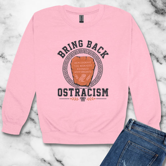 Bring Back Ostracism Ancient Athens Unisex Heavy Crewneck Sweatshirt