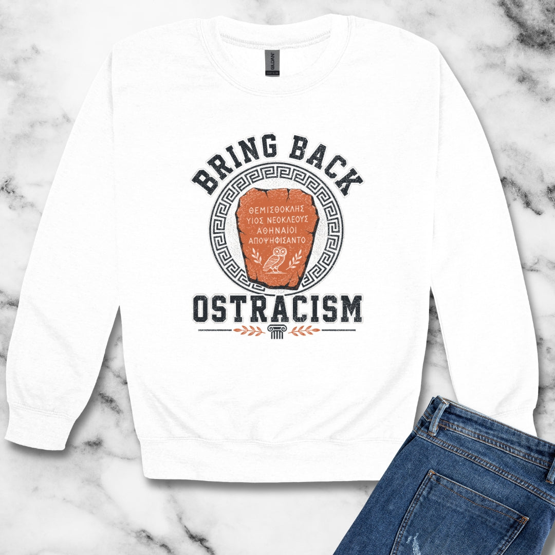 Bring Back Ostracism Ancient Athens Unisex Heavy Crewneck Sweatshirt