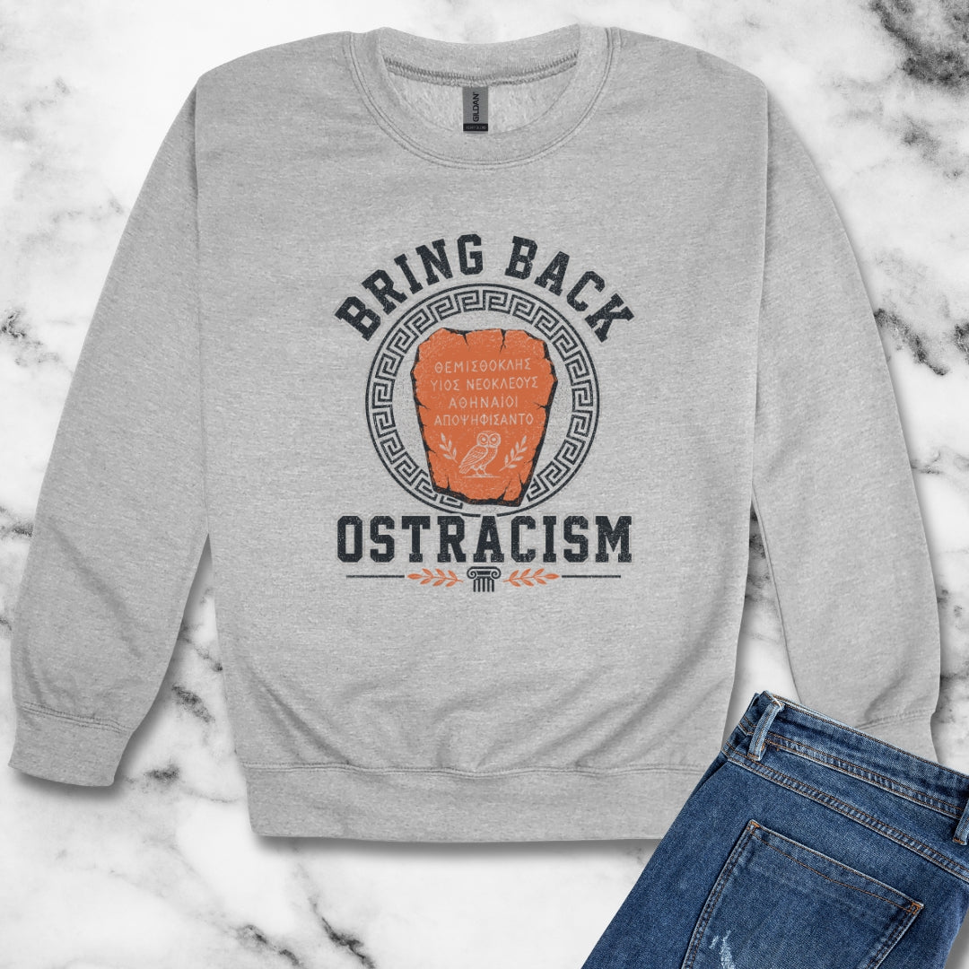 Bring Back Ostracism Ancient Athens Unisex Heavy Crewneck Sweatshirt