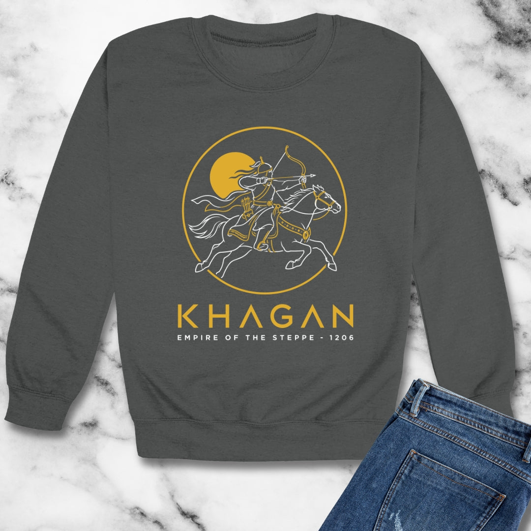 Khagan Empire of the Steppe Unisex Heavy Crewneck Sweatshirt