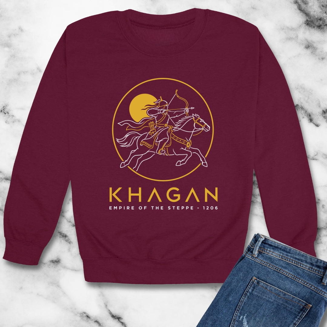 Khagan Empire of the Steppe Unisex Heavy Crewneck Sweatshirt