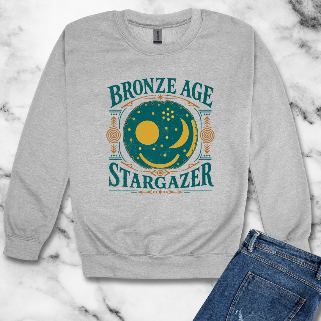 Nebra Disk Bronze Age Stargazer Unisex Heavy Crewneck Sweatshirt
