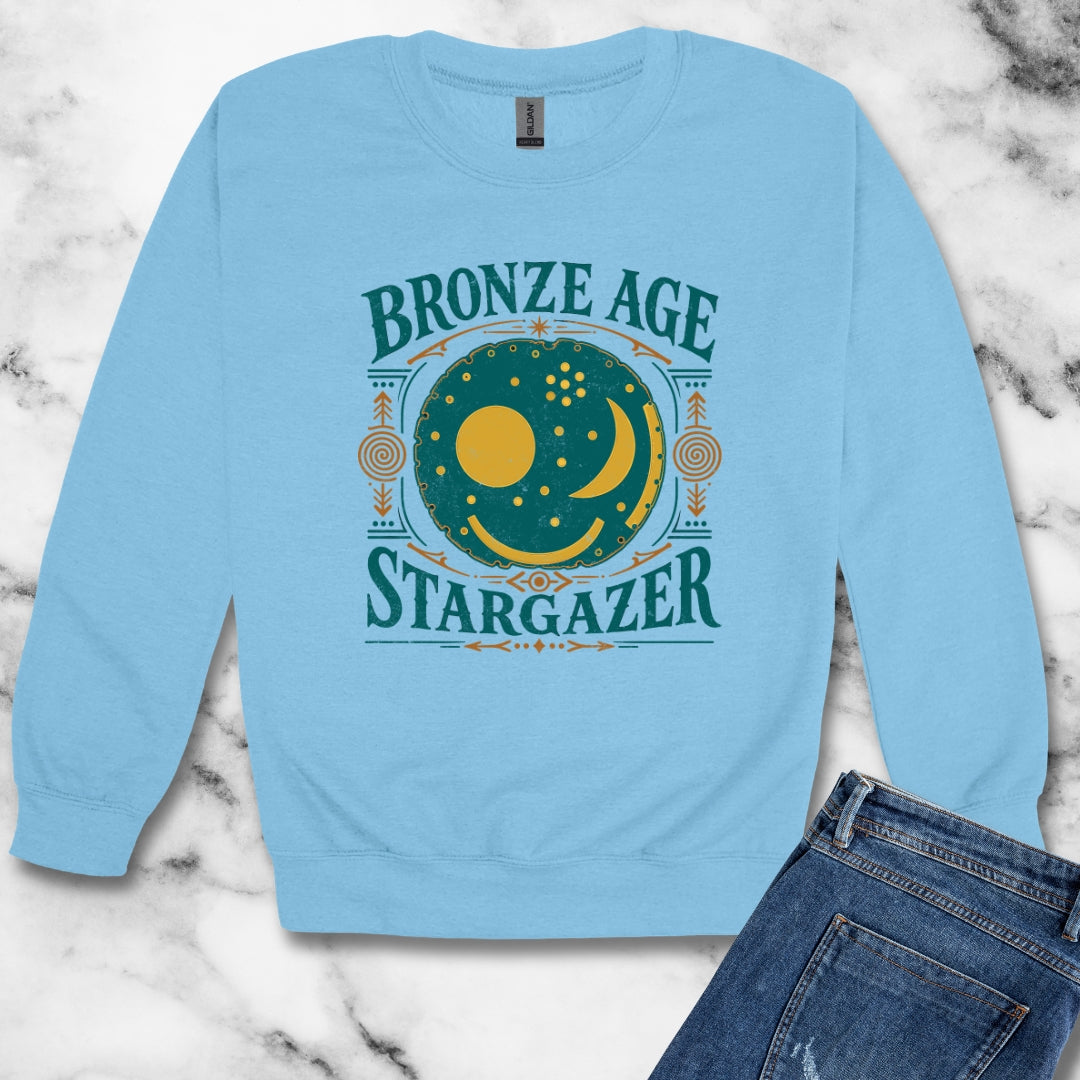 Nebra Disk Bronze Age Stargazer Unisex Heavy Crewneck Sweatshirt