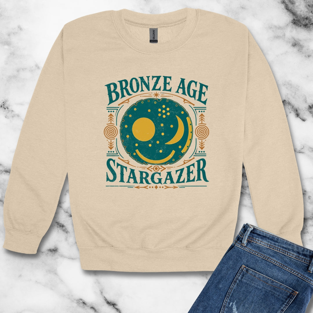 Nebra Disk Bronze Age Stargazer Unisex Heavy Crewneck Sweatshirt