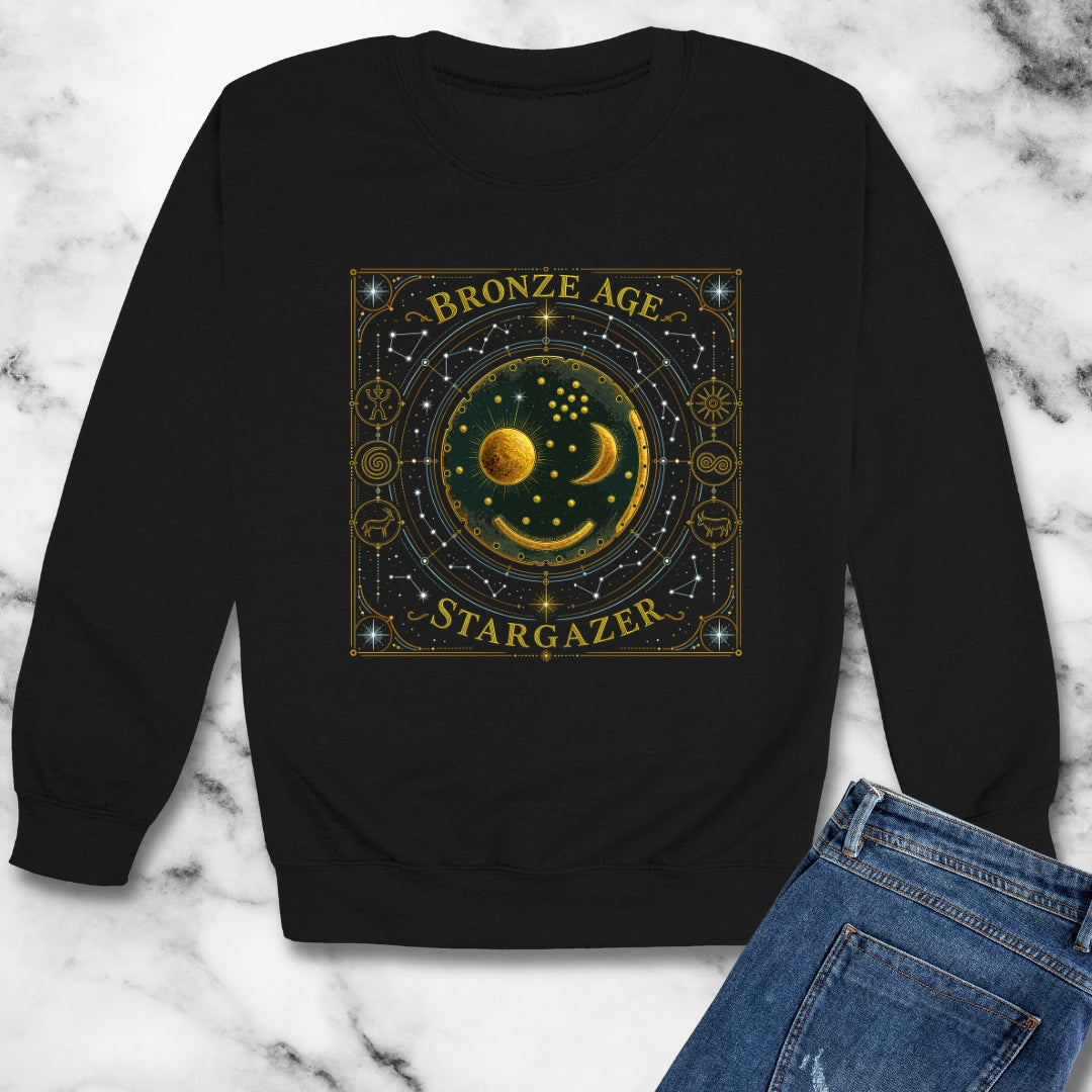 Nebra Disk Stargazer Unisex Heavy Crewneck Sweatshirt