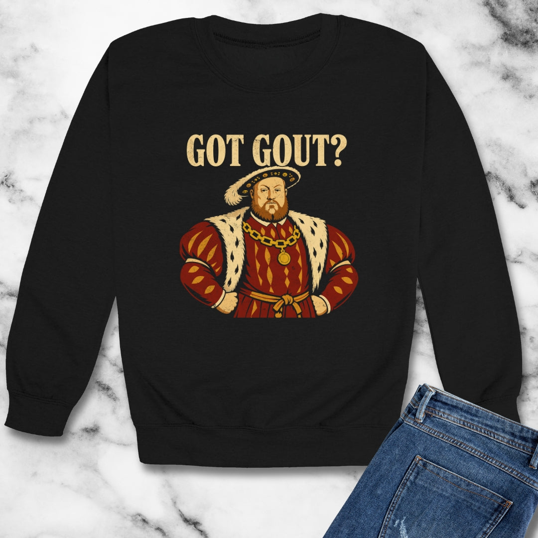 Got Gout Henry VIII Unisex Heavy Crewneck Sweatshirt