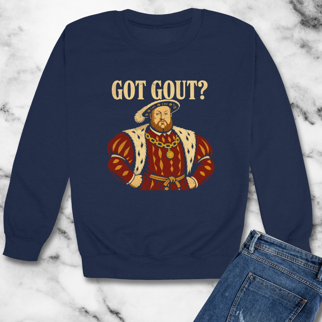 Got Gout Henry VIII Unisex Heavy Crewneck Sweatshirt