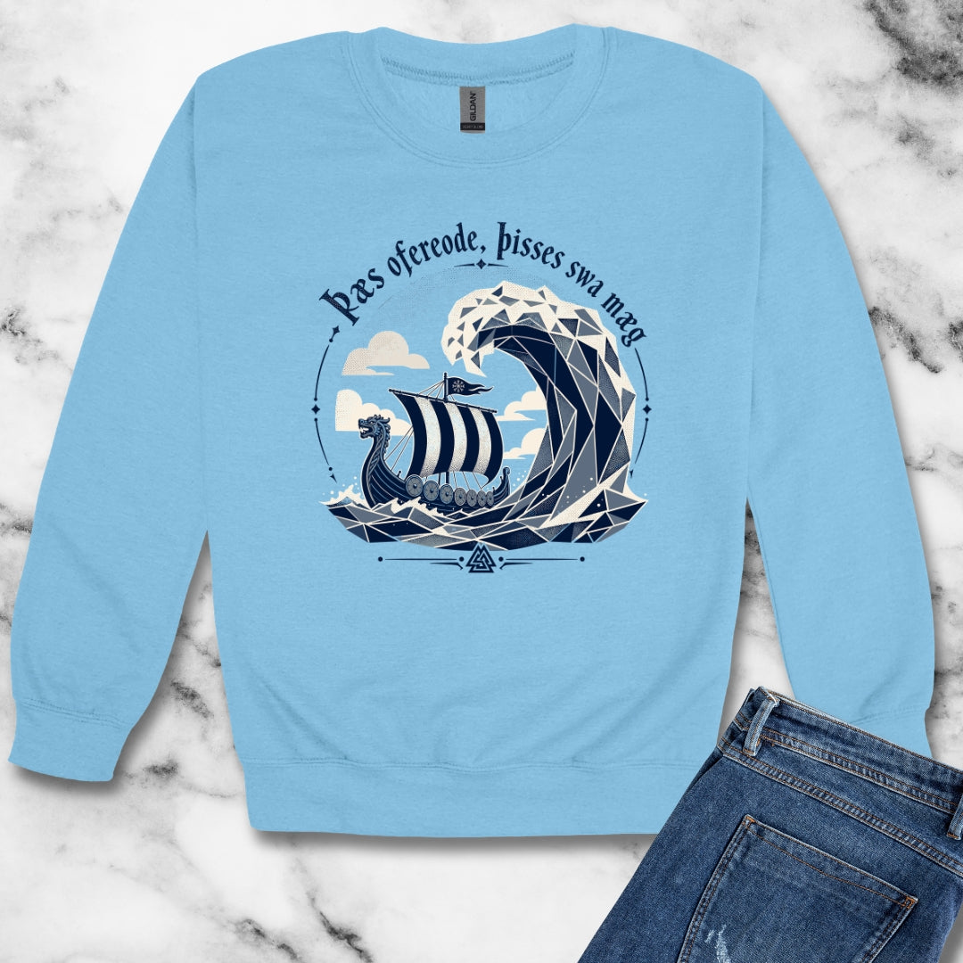This Too Shall Pass Old English Longboat Unisex Heavy Crewneck Sweatshirt