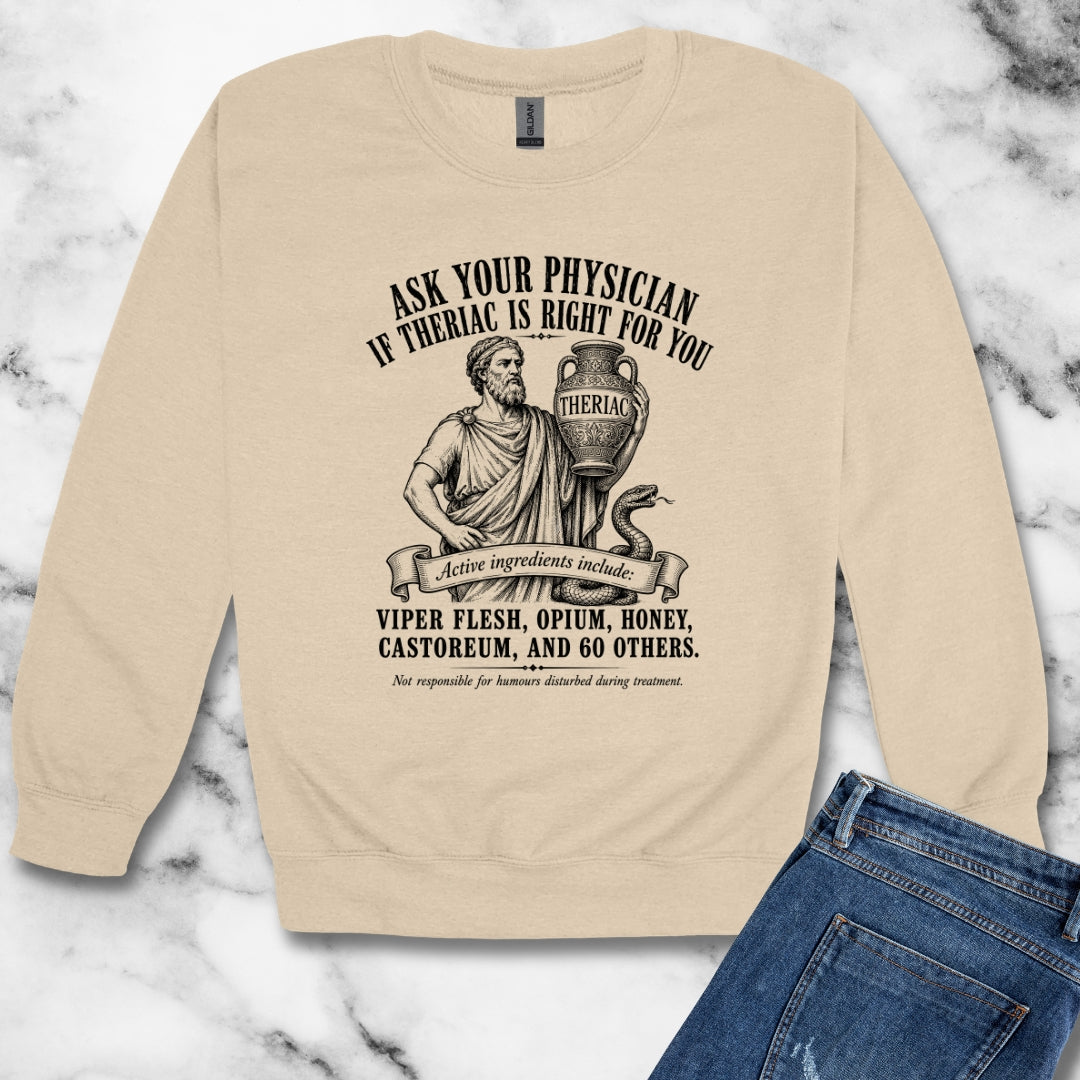 Doctor Galen Theriac Ad Unisex Heavy Crewneck Sweatshirt